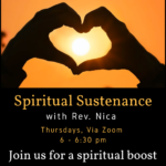 Spiritual Sustenance with Rev. Nica